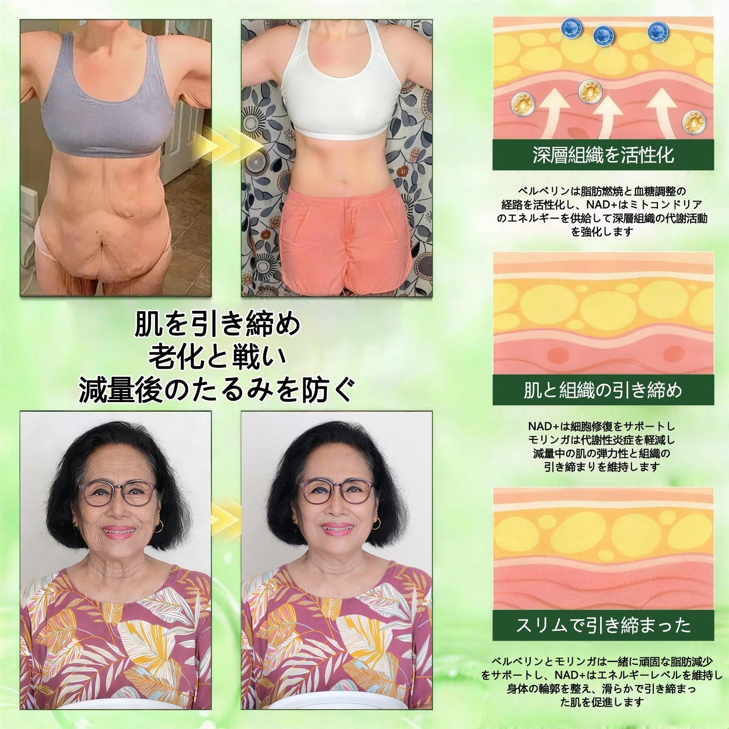 🌟🌟公式旗艦店 /ANGELTRAP®＆NAD+ 10-in-1 ナノ強化フォーミュラ — 肥満、肌のたるみ、糖尿病、睡眠時無呼吸症候群、関節の悩み、その他健康上の懸念にアプローチ🛡️